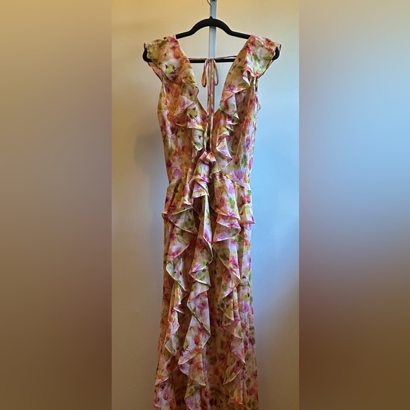NWT MISA Los Angeles Claudita Dress in Golden Flora - Picture 9 of 15